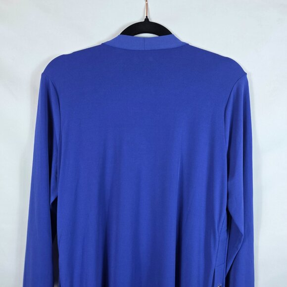Susan Graver Royal Blue Everyday Knit Cardigan Sweater Women's Size Small - Picture 7 of 12